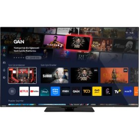 Resim Toshiba 75QV3F63DT 75'' 189 Ekran Uydu Alıcılı 4K Ultra HD Vidaa Smart QLED TV 