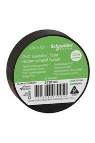 Resim Genel Markalar Schneider Izole Bant Siyah 19x20 Metre 1 Adet. Elektrik Bandı siyah DE 