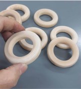 Resim angel çanta aksesuar 4.5 Cm Ahşap Halka Yassı Model 1 Adet 