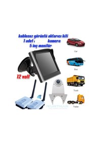 Resim 5 İnç Monitör+tepe Kamera +wifi Görüntü Aktarıcı Seti 12 Volt 