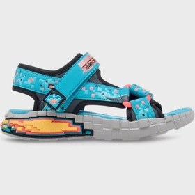 Resim Skechers Erkek Çocuk Sandalet 402161l Tqbk Turkuaz-siyah Turkuaz-siyah 