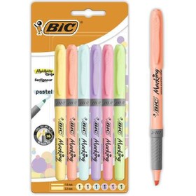 Resim Bic Fosforlu Kalem Grip Pastel 6 LI 992561 