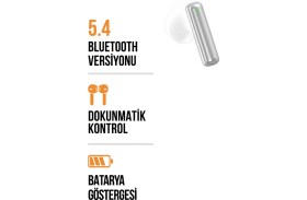 Resim Lucatech Xiaomi Redmi Note 15 / 15 Pro Plus Uyumlu Mandolin Bluetooth Kulaklık 