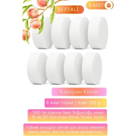Resim Vcalla 8 Adet Nem Alıcı Rutubet ve Küf Giderici Tablet 500GR ' Şeftali 