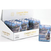 Resim Larimar Taşlı İstanbul Tasarımı El Aynası Kalın Model 12 - 9050667989805lmr 