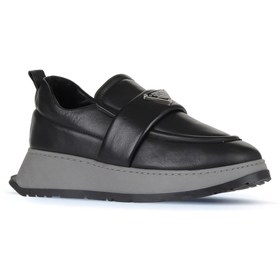 Resim Bueno Shoes Siyah Deri Kadın Dolgu Topuklu Ayakkabı 01wa7401302 