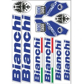 Resim Gogomoto Bianchi Bisiklet Sticker Set Mavi 