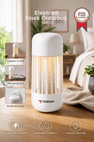 Resim Torima SSK11 Şarjlı Uv Işıklı Sineksavar Beyaz Sivrisinek Kovucu Lamba 
