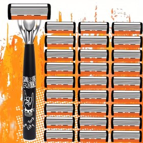 Resim Çiziklere Dayanıklı Ultra Keskin Premium Retro Manuel Tıraş Seti | 6 Katmanlı Bıçaklar, Değiştirilebilir Başlıklar, Ergonomik Kolu, Pürüzsüz Tıraş Hassasiyeti İçin Yeniden Kullanılabilir Dolumlu Tasarım - Mükemmel Babalar Günü ve Doğum Günü Hediyesi, Tıraş Aksesuarları, Şık Tıraş Tasarımı, Dayanıklı Tıraş Başlığı, Erkek Tıraş Araçları, Yüksek Kaliteli Bıçaklar, El Yapımı Tıraş, Erkek Bakımı, Hassas Işık Bej, Tıraş Tutkunları 