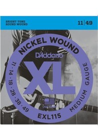 Resim D'addario Exl115 Elektro Tel Set Jazz Rock .011 