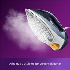 Resim Philips 7000 Serisi Buharlı Ütü, 2800W, 250 G Şok Buhar, 50 G/dk Sürekli Buhar, Steamglide, 