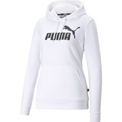 Resim Puma Ess Logo Hoodie Tr Beyaz 