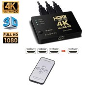 Resim Hdmi Çoklayıcı 3 Port 4K Kumandalı Ultra Hd Hdmi Switch Splitter 