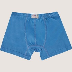 Resim Erkek Çocuk Pamuklu Yumuşak Ve Esnek Likralı Boxer 3'lü Mavi Sarı Bordo Çok Renkli 