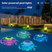 Resim 1 Güneş Enerjili Akıllı Havuz Lambası, Renk Değiştiren LED Ekran - Tatil Havuz Partileri İçin İdeal, Tüm Mevsimler İçin Dış Mekan Yüzme Havuzu Aydınlatması, Otomatik Açma/Kapama, Derecelendirme, Canlı Su Dekoru, Güneş Havuz Lambaları, Havuz Kenarı Atmosferi, Renkli Havuz Lambaları, Güneş Enerjisi Verimli 