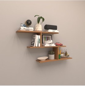 Resim Rafkestir Lima Gizli Bağlantılı Duvar Rafı Bambu ( Mat ) 