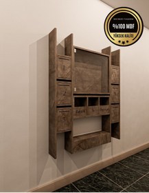 Resim rafineritasarım ELİPS Posta Kutusu MDF 6 ' LI GRİ 