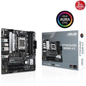 Resim ASUS Prime B650M-A II AM5 Ryzen DDR5 Vga Hdmi Dp 