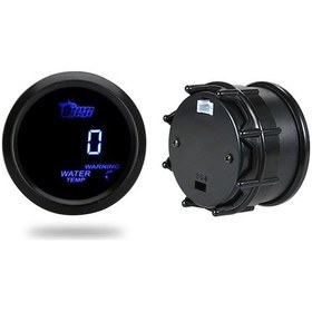 Resim Fortunelane Araba 52mm Siyah Lcd 12v Sıcaklık Ölçerü, 40-120 C, 100 C Uyarı, 1/8 Npt Sensör 