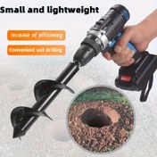 Resim 1 adet Bahçe Bitkisi Auger Matkap Ucu, 3/8" Hex Sürücü Çimento Taşı Matkap, Bitkileri İçin, Spiral Matkap Bitkisi, Siyah Hex Sürücü Matkap, Katı Mil Hex Bit Düzenleyici 