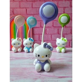 Resim Sanrio Hello Kitty Tasarımlı Şarzlı Çocuk Odası Masa Lambası 
