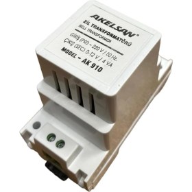 Resim AKELSAN Zil Trafosu 4-8-12V /4VA AK-910 Kapı Zili Trafosu 