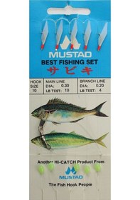 Resim Mustad Best Fishing Set 0,30 0,20 Mm No:10 Çapari 