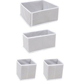 Resim Çekmece Düzenleme Kutu Seti Organizer 4lü Set 5496 Çok Renkli 