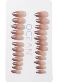 Resim Ocean Profesyonel Takma Tırnak Seti Glazed Caramel Donut Ebay-202 