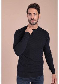 Resim Ferraro Bisiklet Yaka Superfine Yün Kazak - Lacivert (490434199) Lacivert 