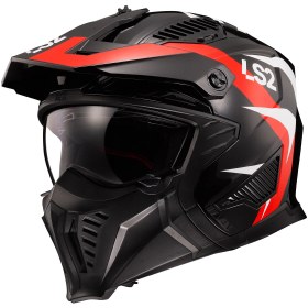 Resim Ls2 Drıfter Trıalıty Kırmızı Kask 