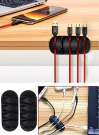 Resim 3 Adet 5 Kanallı Kablo Tutucu Sabitleyici 