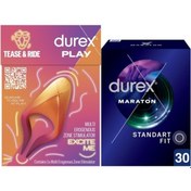 Resim Durex Çoklu Erojen Bölge Uyarıcı + Maraton Geciktiricili Prezervatif 30'lu 