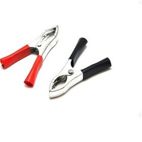 Resim Be-244 Akü Maşası Orta Boy (Siyah - Kırmızı 2 Adet) 