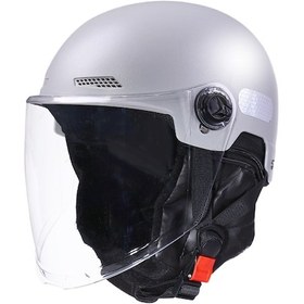 Resim Eternal Luck Güvenlik Şapkalı Motosiklet Kaskı Gri 01 