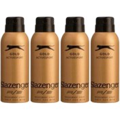 Resim Slazenger Active Sport Gold Deo 150 ml - Erkek Deodorantı X 4 Adet 