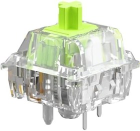 Resim Glorious 36 Adet Raptor Mekanik Klavye Anahtarları (Clicky) - GMMK 3 Klavyeler ve GMMK Numpad'lerle uyumlu, Net Geçiş, Maksimum RGB için Şeffaf Tasarım, 55 g Etkinleşme, 5 Ayaklı - Gresli 