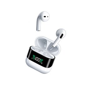 Resim Dvip P50 Pro TWS Dijital Ekranlı Beyaz Bluetooth Kulak İçi Kulaklık 