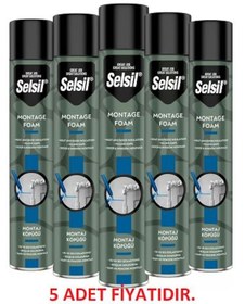 Resim Selsil Montaj Köpüğü 5 Adet 750 Ml 