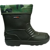 Resim Akınal Bella Ab80-10 Unisex Haki Çoraplı Eva Ultra Hafif Poli Taban Kısa Yağmur Çizmesi 