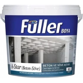 Resim Mey Ithalat® Füller A-Star Brüt Beton Söve Astarı 12 kg Açık Mavi 