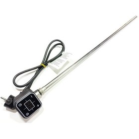Resim Sern 600w Antrasit Renk Kare Dijital Hp013 Model Havlupan Isıtıcı Rezistans 230v L:550mm 1/2'' Yarım Parmak 