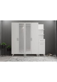 Resim Melodi Portmanto Vestiyer - Beyaz- 175 cm 