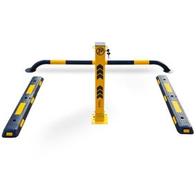 Resim İleri Trafik Kişisel Park Bariyeri Seti - Siyah Standart 