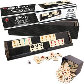 Resim Nessiworld Nessiworld 1010679 Star Siyah İnci Okey Takımı 