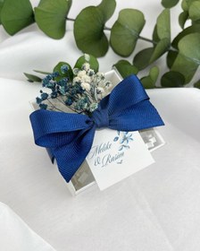 Resim Nilüfer Mum Kutulu Nikah Şekeri Hediyelik 