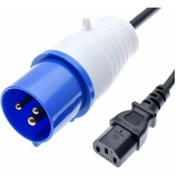 Resim IEC309 16A/32A C13 Power Kablosu 2 metre 