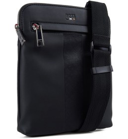 Resim BOSS %70 Geri Dönüştürülmüş Poliüretan, %30 Polyester Siyah Erkek Postacı Çantası Ray_MS_S zip env 1 