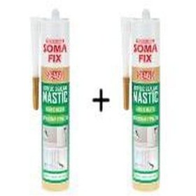 Resim Somafix Akrilik Mastik Beyaz 450gr Se450 2467-2 Adet 001 Beyaz 