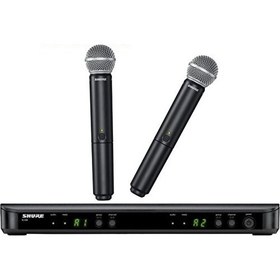 Resim Shure BLX288E/SM58 Iki El Telsiz Vokal Mikrofonu 